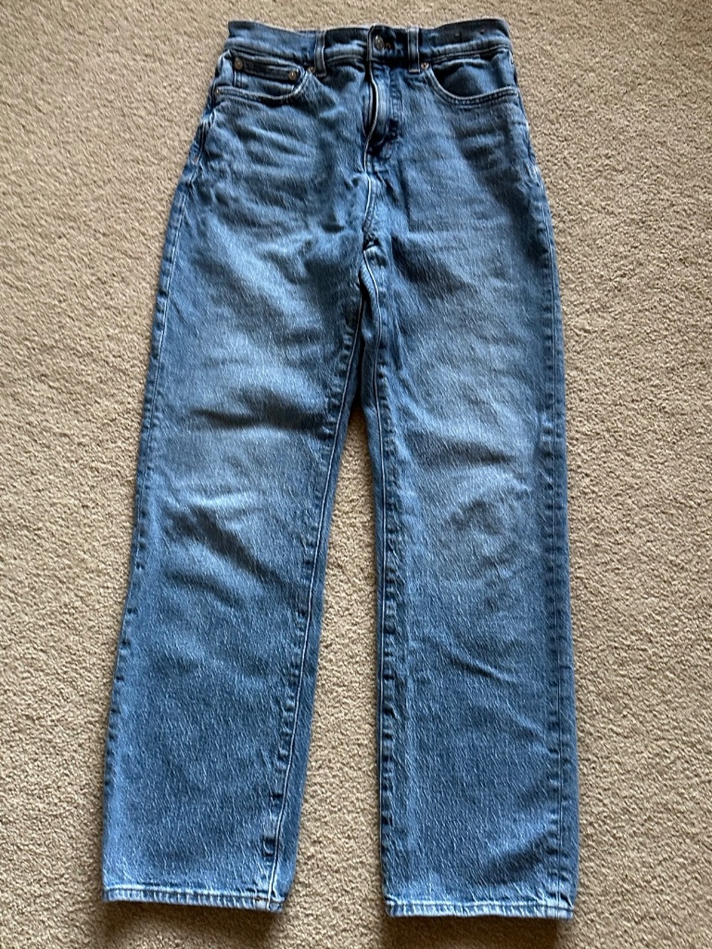 Madewell 90's Straight Women's Jeans, size 26, 28 inch inseam